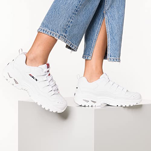 Skechers 13423 baskets en cuir blanc de qualité supérieure