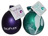 Isoflex Hand Therapy and Exercise Ball with an e-Book. 2 Pack - One Solid Color and One Marblized....