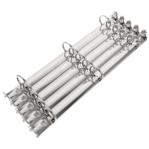 FUNOMOCYA 5Pcs 3-Ring Loose Leaf Binder Mechanism Metal Notebook Binder for A3 Size Organizers Office Supplies for Document Storage and Planner Binding