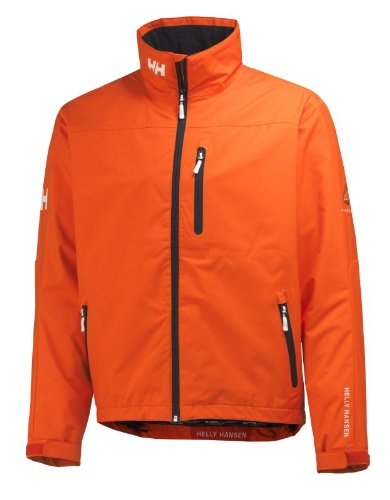 Image of Helly-Hansen mens Crew Midlayer Fleece Lined Waterproof Windproof Rain Jacket