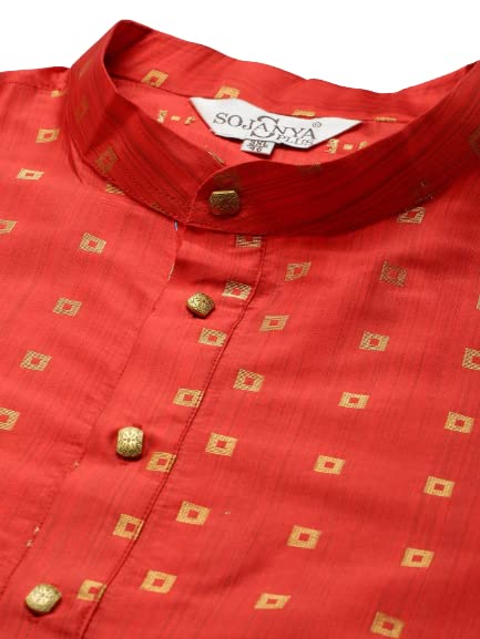 Image of SOJANYA Men Kurta Pyjama With Nehru Jacket
