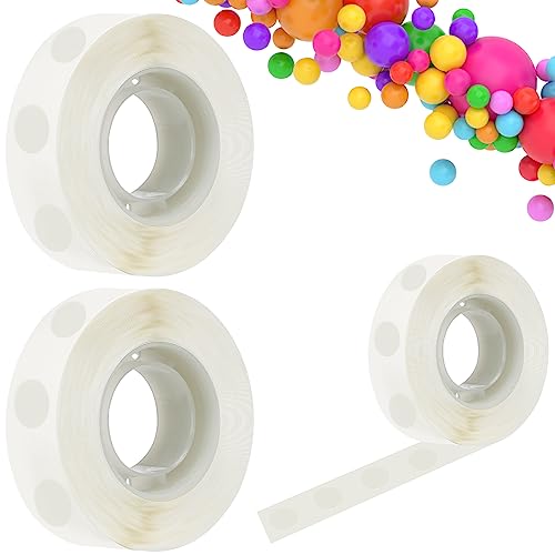 600 PCS Balloon Glue Dots Removable Balloon Sticky Spots Extra Strong Glue Dots Double Sided for Birthday Party Wedding Christmas Decorations and DIY Scrapbooking Craft. (600 PCS)
