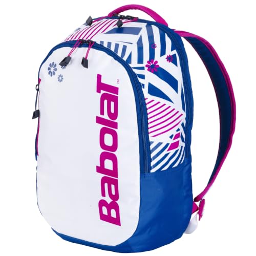 Babolat Jr Tennis Backpack (White/Blue/Pink)