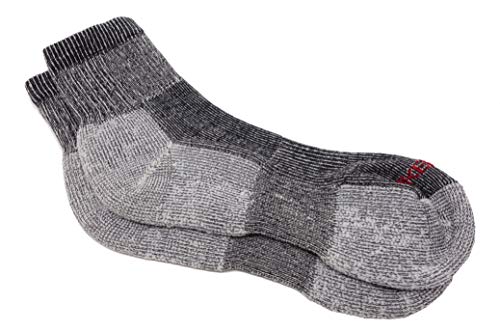 J.b. Field's Ankle Length Hiker Gx 74% Merino Wool Hiking Socks For Men & Women, For Fall, Summer, Trekking & Outdoor 3-Pack, Made In Canada (Large (8-12 Shoe), Grey) #TOP1