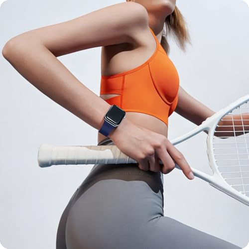 Image of Fullmosa Sport Magnetic Silicone Bands for Apple Watch 49mm 46mm 45mm 44mm 42mm, Fashion Lychee iWatch Strap for Apple Watch Ultra3 /2 /1 SE3 /2 /1 Series 11 10 9 8 7 6 5 4 3 2 1