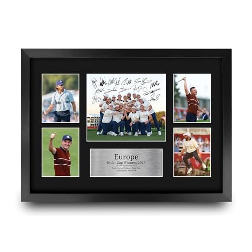 Framed Ryder Cup Winners 2025 Autographed Photo