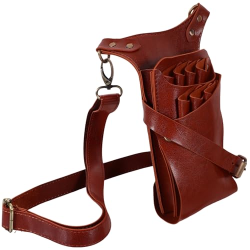 IWOWHERO Detachable Salon Barber Comb Pouch Scissors Bag for Hairdresser Scissors Pocket Hairdressing Toolkit Stylist Pouch Holder