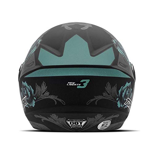 Pro Tork Capacete New Liberty Three Flowers Fosco 58 Multicor