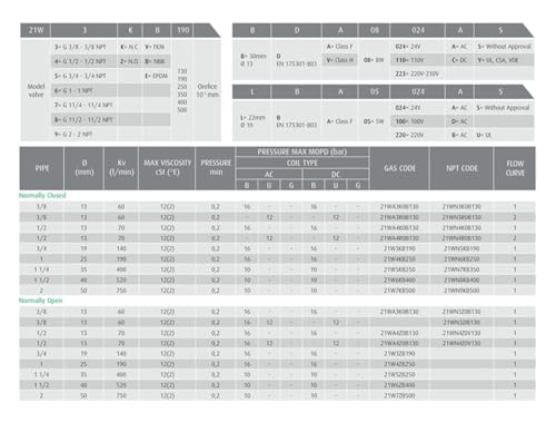 Électrovanne industrielle : Valves magnétiques polyvalentes 21W7KB500 NC - 4