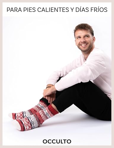 Miniatura 3 de Occulto Calcetines Termicos Lana Merino Para Hombre Mujer 2 Pares Modelo: Lumi , Calcetines Invierno Mezcla 39-42