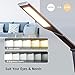 TaoTronics TT-DL048 Desk Lamp with 1000 Lux Bright Yet Eye-Caring LED Panel and 5 Color Modes, USB Port, 1-Hour Auto-Timer and Nightlight Function, Black