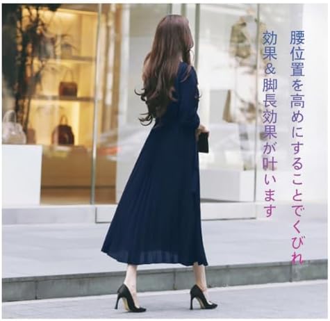 大きめ23区アプロディール シフォンボウタイサテンプリーツワンピース2XL 大きめ23区アプロディール シフォンボウタイサテンプリーツ