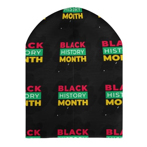 Happy Black History Month 2022 Kids Beanie Hat for for Girls Boys Children Cap Winter Knitted Chemo Cancer Headwear Accessories Gifts Decoration3