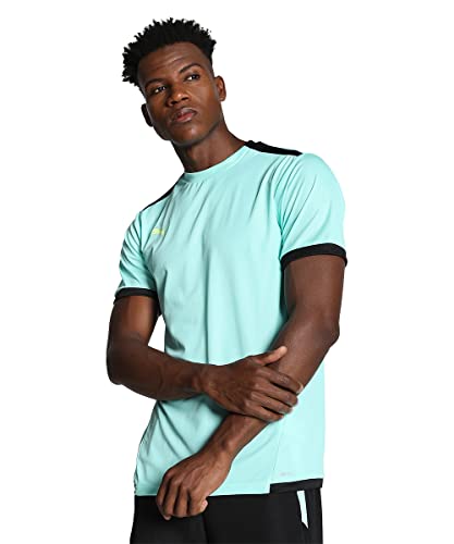 Image of Puma Men's teamLIGA Football Jersey | Lightweight and Sweat Proof Polyester Sports Crew Neck Training T-Shirt for Men | Breathable Athletic T-Shirt for Football & Sports