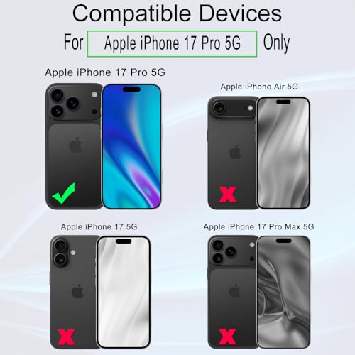 Image of Ibywind for iPhone 17 Pro 5G Screen Protector,2 Pack,9H Hardness Tempered Glass and Camera Lens Protector,with Alignment Frame,Full Coverage,Bubble Free,Fingerprint Unlock,Scratch Resistant