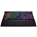 CORSAIR K70 RGB MK.2 RAPIDFIRE Low Profile - Backlit RGB LED - USB Passthrough & Media Controls - Fastest & Linear Low Profile - Cherry MX Speed