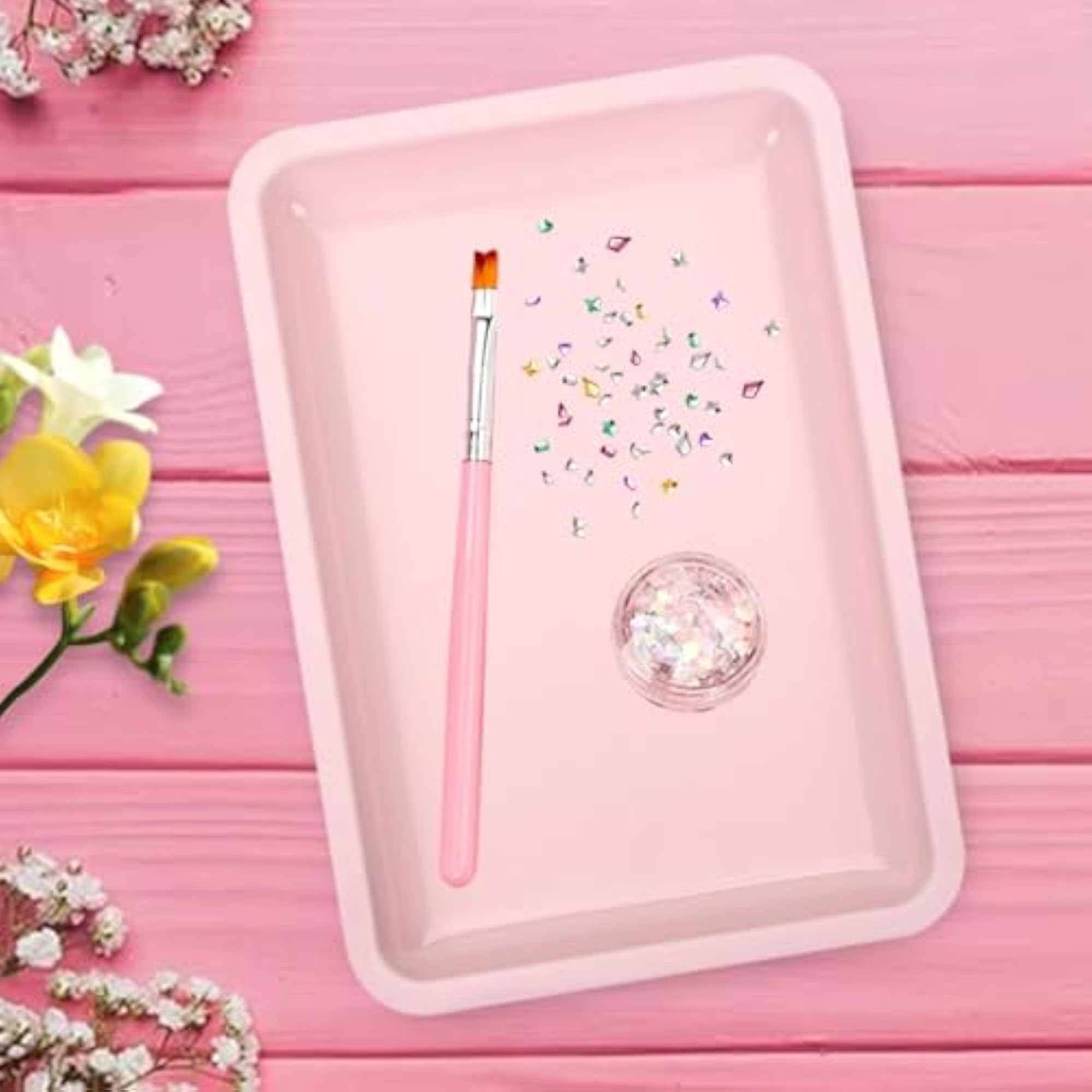 Stainless Steel Tray for Nail Art Tools and Decor