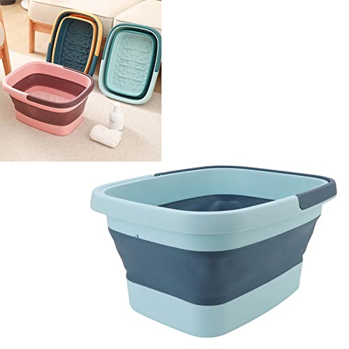 Escalda-pés de hidromassagem, função de massagem, escalda-pés de silicone ecológico integrado com pe