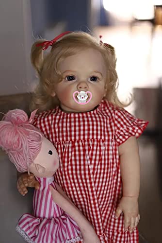 Muñeca realista Terabithia 60 cm con cuerpo suave miniatura 5