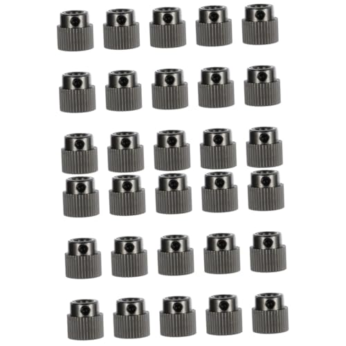 SOLUSTRE 30pcs Teeth Extruder Gears for Printer Stainless Steel Drive Gear Replacement Extrusion Wheel for Printer Feedi