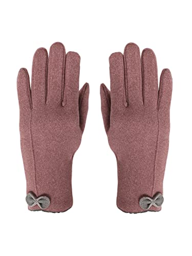 Image of FabSeasons Slim warm Winter Gloves For Women, with velvet lining inside for cold weather, Touchscreen enabled index finger, also ensures a Smooth Driving /Riding Experience