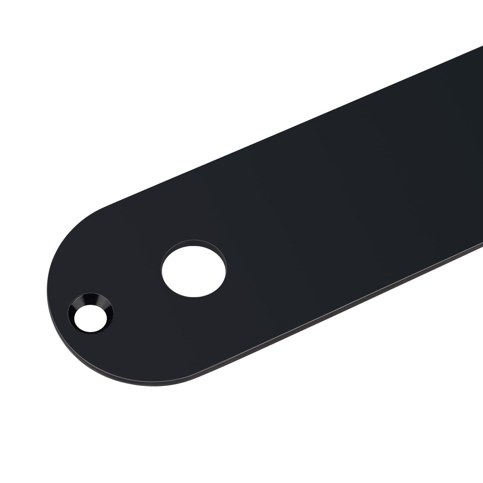 Banworks Imperial Guitar Control Plate 9.5mm (3/8") CTS Potentiometer Holes Steel Alloy Switch Control Plate for American/Mexican Fender Tele Electric Guitar JT/KZB-02 Black - Image 4