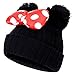 YUESEN Cappello per Bambini Cappello Invernale per Neonato Cappello Invernale Lavorato a Maglia Cappello per Bambino all'Uncinetto Cappello Beanie con Due Pompon Berretto Perfetto Carino 1-9 Anni