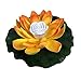 Produktbild MINGMIN-DZ Dauerhaft 5 PC-LED, die Lotus-Blumen-Lampen-Dekorationen auf dem Wasser Swimming Pool Garten-Licht-Garten-Behälter-Teich-Dekor (Color : OY, Size : 28CM)
