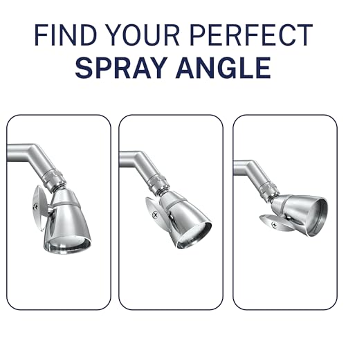 Image of HammerHead Showers Solid Metal 2 Inch High Pressure Shower Heads - CHROME - California Compliant 1.75 GPM Low Flow Rate - High Flow Shower Head with ADJUSTABLE SPRAY PATTERN - Fixed Shower Head