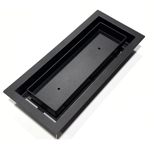 4x10-Breeze-All Metal-Air Vent-Drop in Vent-Textured Black-Elegant Design.