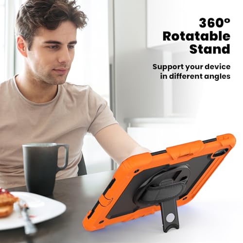 Coque iPad Air 11 M3 M2 antichoc avec protège-écran et support