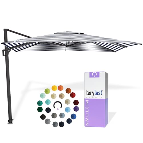 Image of Midtown Umbrellas Grande Square - 9 x 9 Ft Cantilever Umbrella