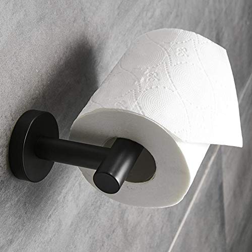 Uchwyt na papier toaletowy Uchwyt na papier toaletowy do łazienki Czarny ścienny stojak na chusteczki higieniczne Stal nierdzewna Półka do przechowywania ręczników kuchennych (