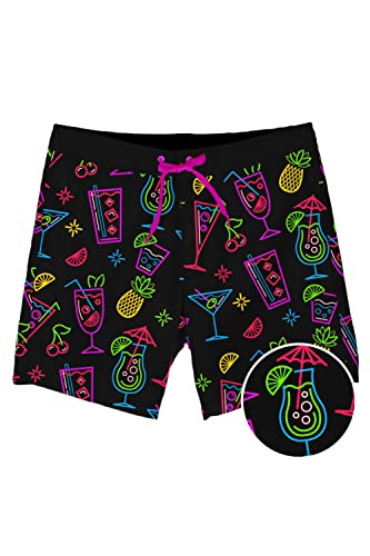 Tipsy Elves Men's Stretch Board Shorts 18 Inch for Beach, Pools and Summer Parties2