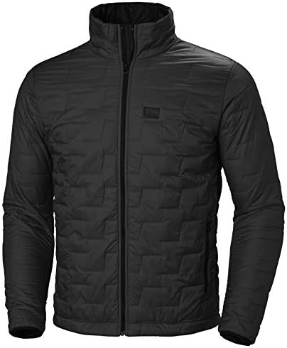 Helly-Hansen Lifaloft Insulator Ski Jacket for Men - Lightweight, Water-Resistant & Windproof with Handwarmer Pockets, 991 Black Matte - Medium