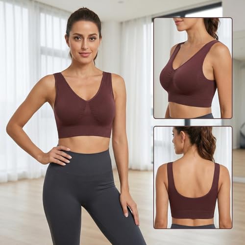 Image of Hiking Gril Women's Comfort Wirefree Bralette Unpadded Sleep Yoga Bra