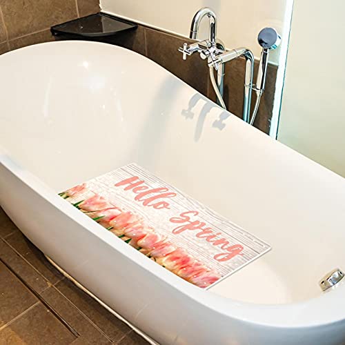 Tapis de douche antidérapant baignoire Hello Spring Lily lavable