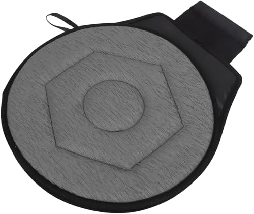360 Rotating Seat Cushion for Car, Rotating Seat Cushion Elderly for Car, 360 Rotating Swivel Car Seat Non Slip Cushion (Gray-Hexagon)