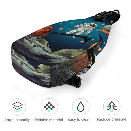 Bolso tipo sling Outer Space para ciclismo y senderismo miniatura 5