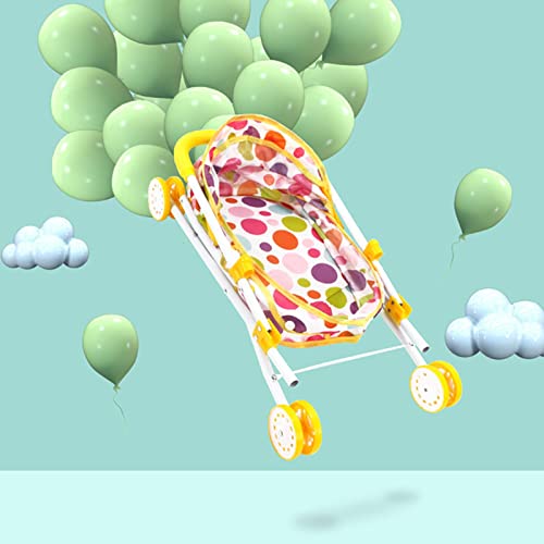 Boneca de viagem transportando carrinho de bebê,Boneca Carrinho de Brinquedo Guiador Coleção Realist