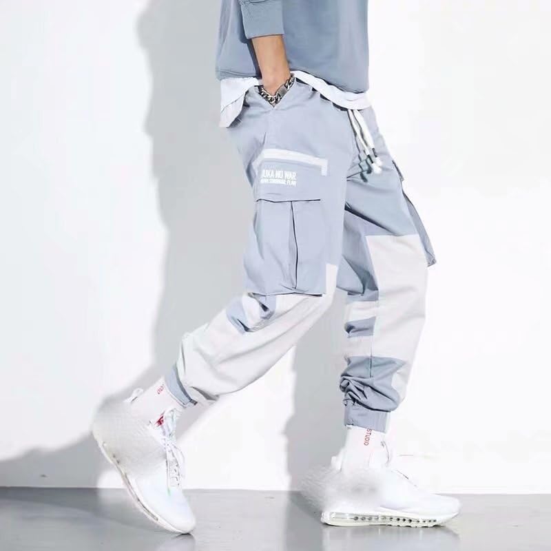 Spring Fall Harem Baggy Cargo Pants Men's Mix Color Korean Stylish Casual Hip Hop Streetwear Male Sport Joggers2
