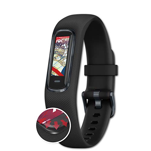 atFoliX Protettiva di Schermo alta Protezione compatibile con Garmin Vivosmart 4 Anti-Shock Pellicola protettiva, antiriflesso e flessibile FX Pellicola Protettiva (3X)