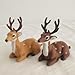 Fancyes Christmas Simulation Deer Decor Elk Figurine Charm Centerpieces Animal Reindeer Ornament Christmas Decor for