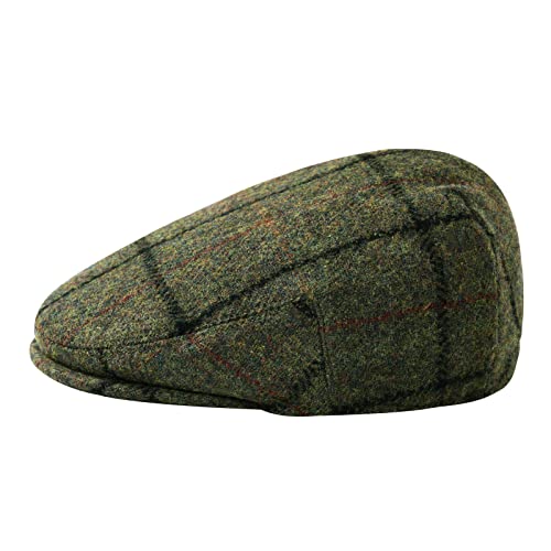 Image of FEINION Men's Wool Tweed Newsboy Ivy Cap Gatsby Golf Flat Hat