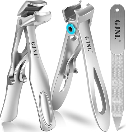 Coupe à mâchoire large pour ongles épais avec levier robuste argenté