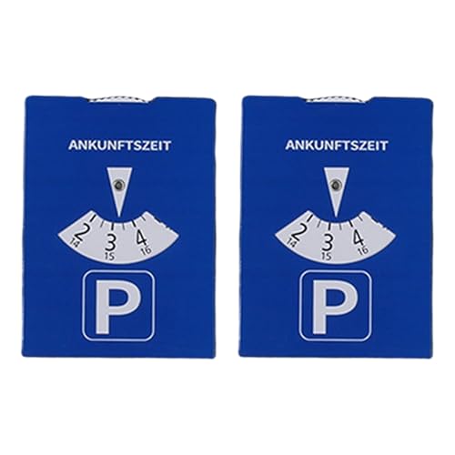 KMGDM 1/2pcs Parking Discs for Safe Car Parking Time Management in European Zones Paper Construction Time Stamps