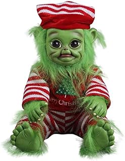 YuAi Grinch Doll Christmas Cute Stuffed Plush Toy, Christmas Decorations,Realistic Plush Cartoon Doll,Xmas Gifts for Kids Home Decoration Home Decoration
