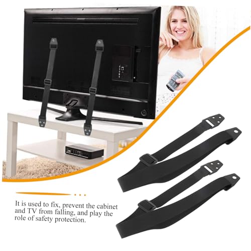 Correas resistentes para fijación de muebles y TV Gatuida en color negro. 4