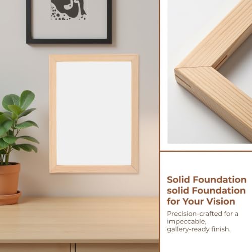 Marcos de madera para proyectos de arte DIY y decoración de salones 8