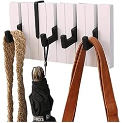 Perchero Para Ropa De Herreria Toalleros Ganchos de pared Ganchos para abrigos 1PC Gancho para teclado de piano Soportes de almacenamiento de ropa multifuncionales Percha simple Gancho para ropa Gancho de pared Percheros Herra